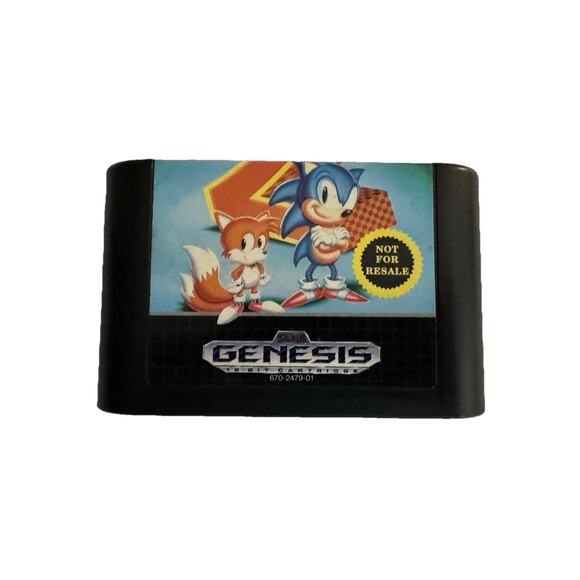 Sonic the Hedgehog 2 SEGA Genesis, 1992 Authentic Cartridge Only Tested & Works - Picture 1 of 3